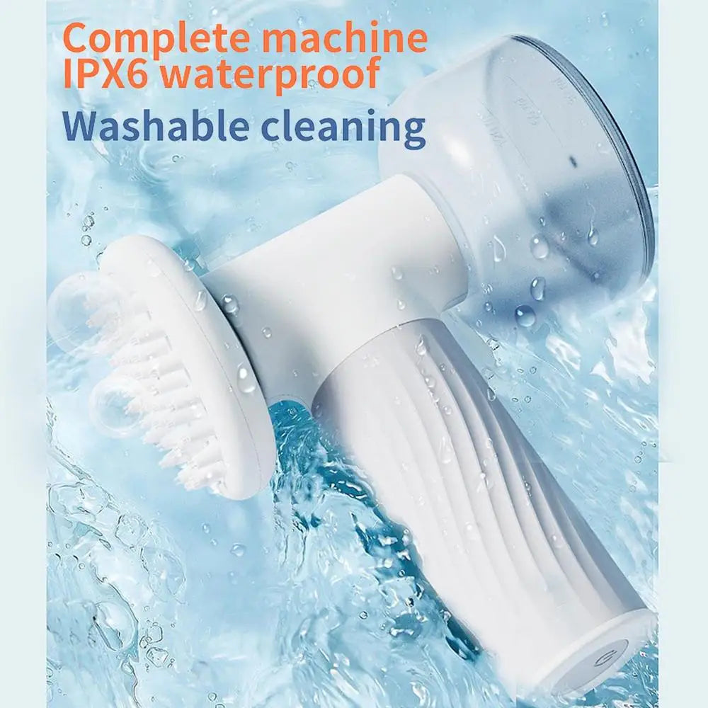 Automatic Foaming, massage dog bath brush.